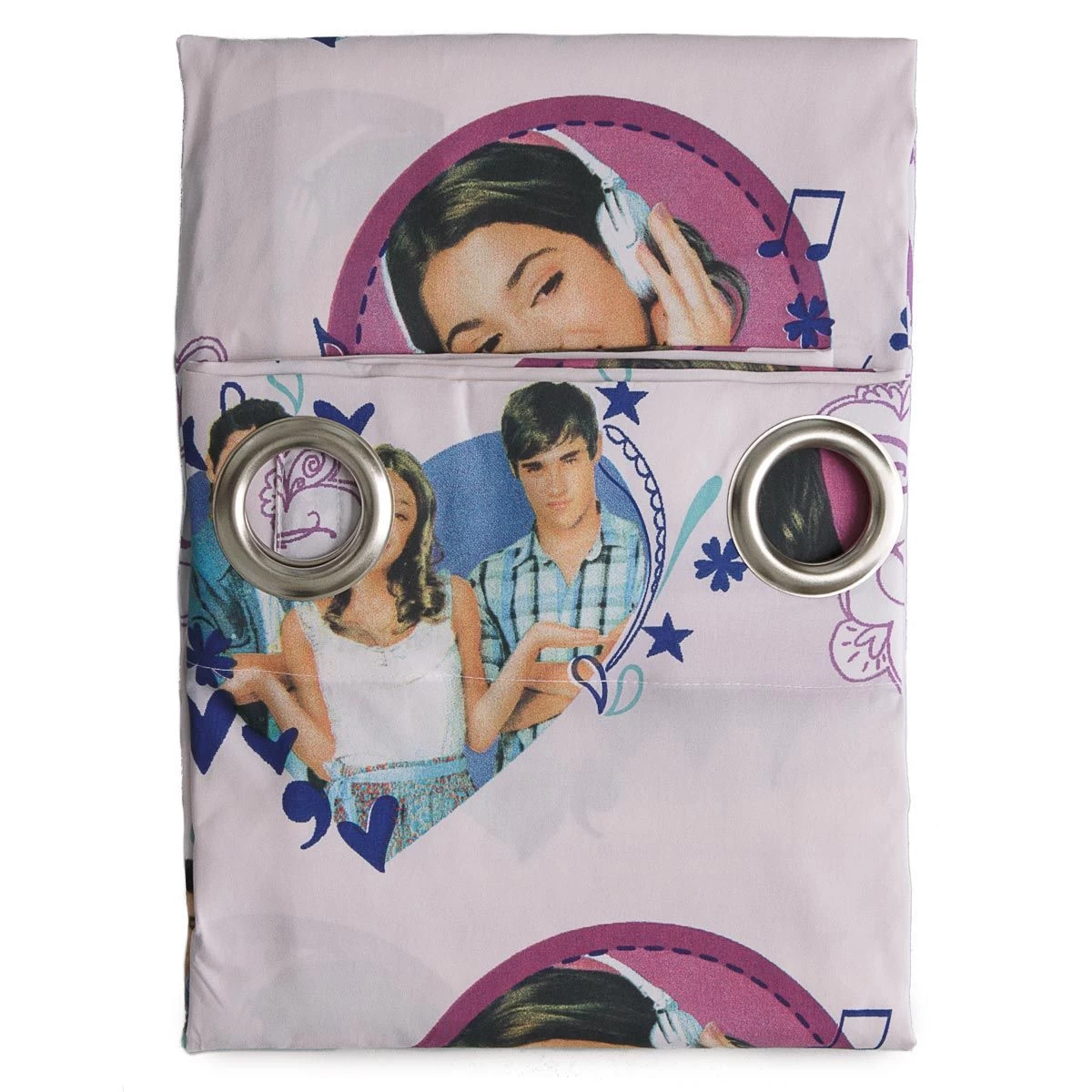 Tenda Disney Violetta Confezionata Con Borchie 140x290 Cm M269 2 Tenda Disney Violetta Confezionata Con Borchie 140x290 Cm M269 - immagine 2