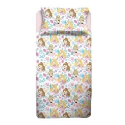 Completo Lenzuola In Flanella Princess Disney Per Letto Singolo J973