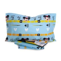 Disney -Disney completo lenzuola mickey mouse dimensioni varie in cotone azzurro particolare 2
