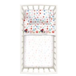 Completo Lenzuola Minnie Mouse Disney Caleffi Per Lettino Baby K402