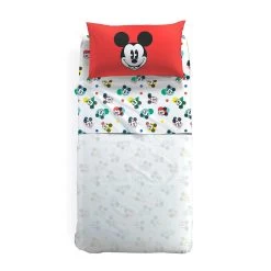 Completo Lenzuola Mickey Colors Disney Caleffi - Dimensioni Varie W203