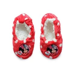 Pantofole Ballerine Bambina Minnie Disney Antiscivolo R885 3 Pantofole Ballerine Bambina Minnie Disney Antiscivolo R885 -Disney pantofole per bambina ballerine minnie disney effetto peluche antiscivolo