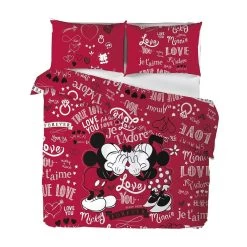 Parure Copripiumino Amore Disney Caleffi - Dimensioni Varie V107