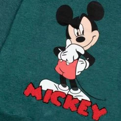 Pigiama Bambino/ragazzo Topolino Disney In Caldo Cotone 54296 Z243 -Disney pigiama bambino ragazzo topolino disney in caldo cotone verde bottiglia 3 6