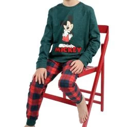 Pigiama Bambino/ragazzo Topolino Disney In Caldo Cotone 54296 Z243