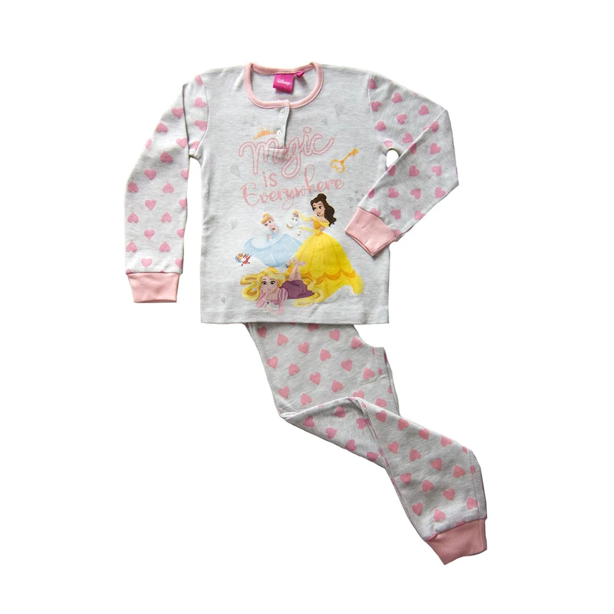 Pigiama Bambina Principesse Disney In Caldo Cotone DGW1883 V189 3 Pigiama Bambina Principesse Disney In Caldo Cotone DGW1883 V189 - immagine 3