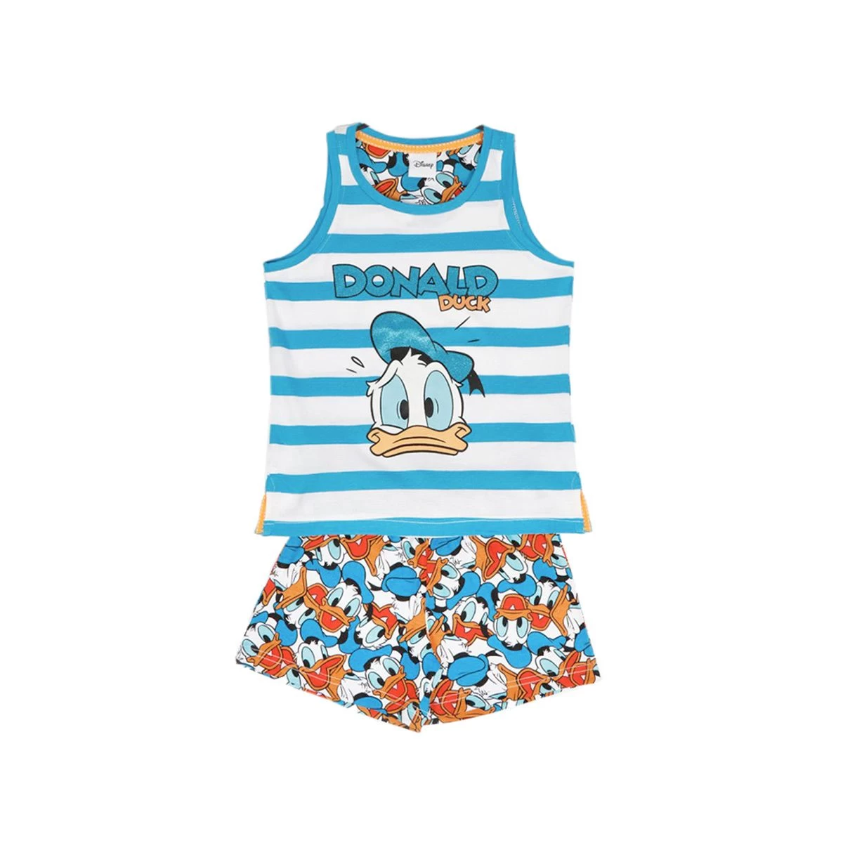 Pigiama Bambina/ragazza Estivo Paperino Disney In Cotone 54393 Z049 2 Pigiama Bambina/ragazza Estivo Paperino Disney In Cotone 54393 Z049 - immagine 2