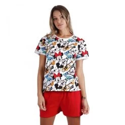 Pigiama Donna Estivo Mickey Disney In Cotone 55988 K367
