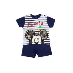 Pigiama Neonato Mickey Mouse Disney In Cotone WD101544 Y742 -Disney pigiama neonato in cotone disney b2wd101544 marine 4