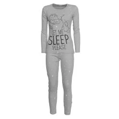 Pigiama Ragazza Pisolo Di Disney In Caldo Cotone WD22989 T818 5 Pigiama Ragazza Pisolo Di Disney In Caldo Cotone WD22989 T818 -Disney pigiama da bambina pisolo disney wd22989 caldo cotone grigio melange