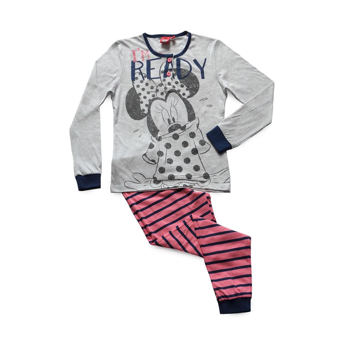 Pigiama Bambina Minnie Disney In Jersey Di Cotone WD22938 S325 1 Pigiama Bambina Minnie Disney In Jersey Di Cotone WD22938 S325