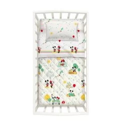 Trapuntino Minnie & Mickey Disney Caleffi Per Lettino Baby Z406